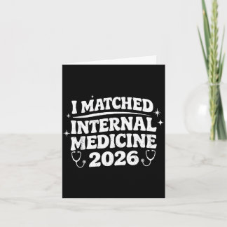 Cartão Matched internal medicine match day 2026 residency