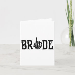 Cartão Matchi de Casamento de Dia das Bruxas de Noiva Spo