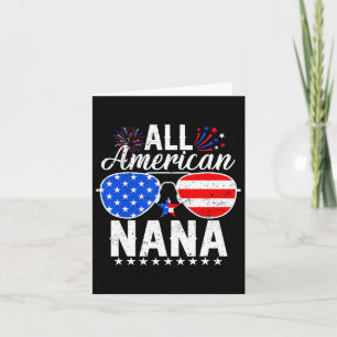 Cartão Matchin Da Família Americana Nana Engraçado 4 De J