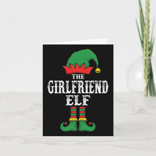Cartão Matchin da família Pajama do Namorada Elf