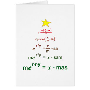 Cartão Matemática do Natal