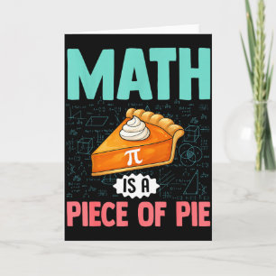 Cartão Matemática É Um Pedaço De Torta Pi Day Divertido A