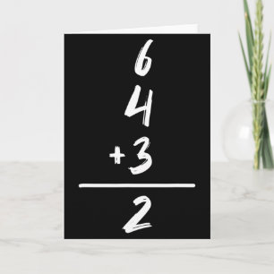 Cartão Matemática Inspirada no Beisebol 6 4 3 2 Jogada Du
