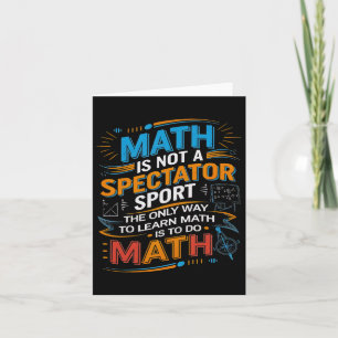 Cartão Matemática Não É Um Especialista Em Matemática Pro