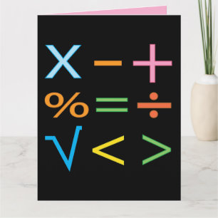 Cartão Matemática Símbolo Matemático Matemática