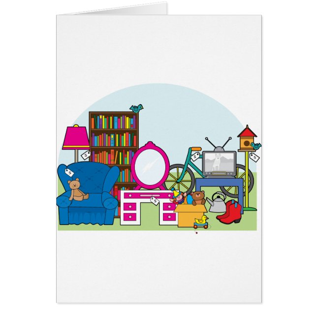 Cartão Material da venda de garagem (Frente)