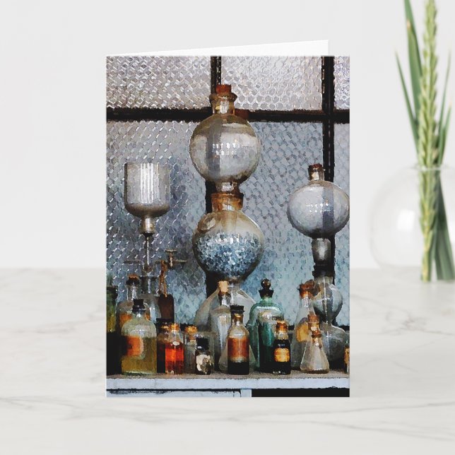 Cartão Material de vidro para laboratório (Frente)