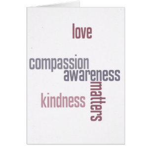 Cartão Matérias da bondade