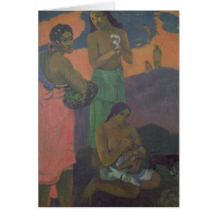 Cartão Maternidade de Paul Gauguin , ou três mulheres n