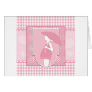 Cartão maternidade rosa