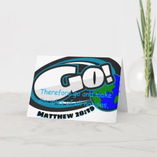 Cartão Mateus 28:19
