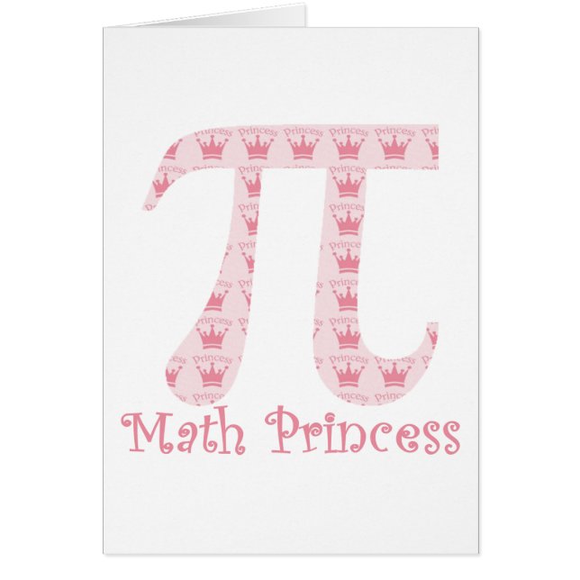 Cartão Math Princess Pi (Frente)