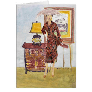 Cartão MatisseFashion Oriental Tecido Watercolor