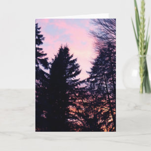 Cartão Matizes de Florestas Sombreadas de Árvore