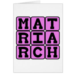 Cartão Matriarca, Mãe da Família