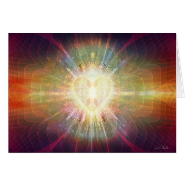 Cartão Matriz 2012 do coração (Frente Horizontal)