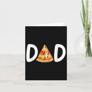 Cartão Matriz da Família de Pizza primeiro aniversario de