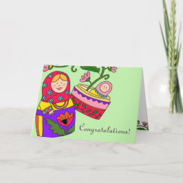 Cartão Matroshka e Baby