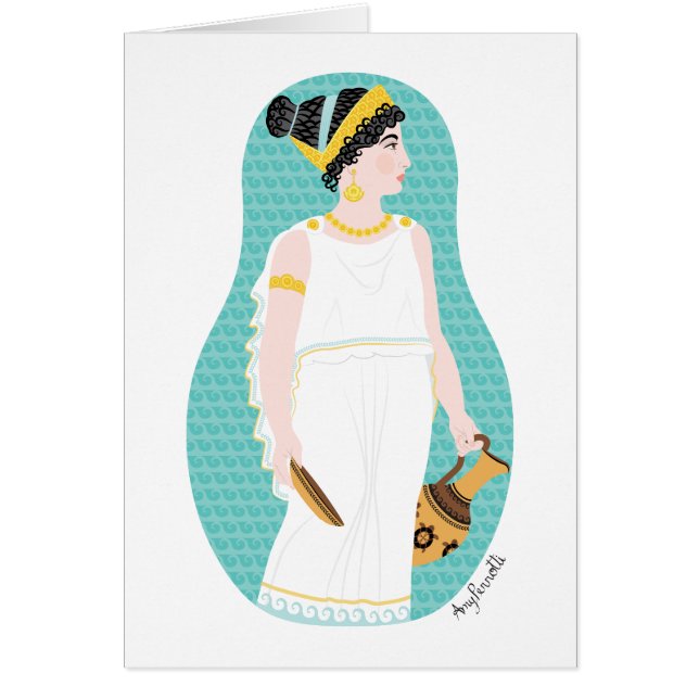 Cartão Matryoshka grego antigo (Frente)