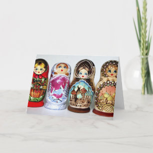 Cartão Matryoshkas