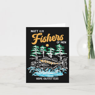 Cartão Matt 419 Fishers De Homens Pais Cristãos Da Pesca