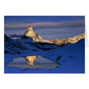 Cartão Matterhorn Refletido, Suiça