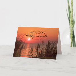 Cartão Matthew 19:26 Com Deus, todas as coisas são possív