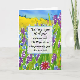 Cartão Matthew 5:44 Eu digo a você Ame sua Bíblia de inim