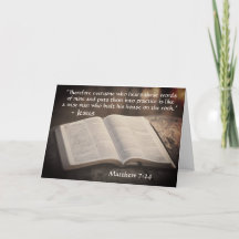 Matthew 7:24-25 Construiu sua Casa no Rock, Bíblia