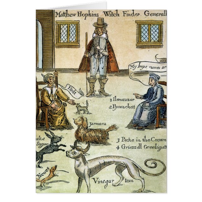 Cartão Matthew Hopkins (D 1647) (Frente)