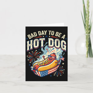 Cartão Mau Dia Para Ser Um Cachorro-Quente Desenho Divert