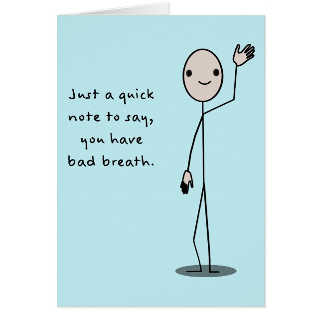 Cartão Mau hálito (Frente)