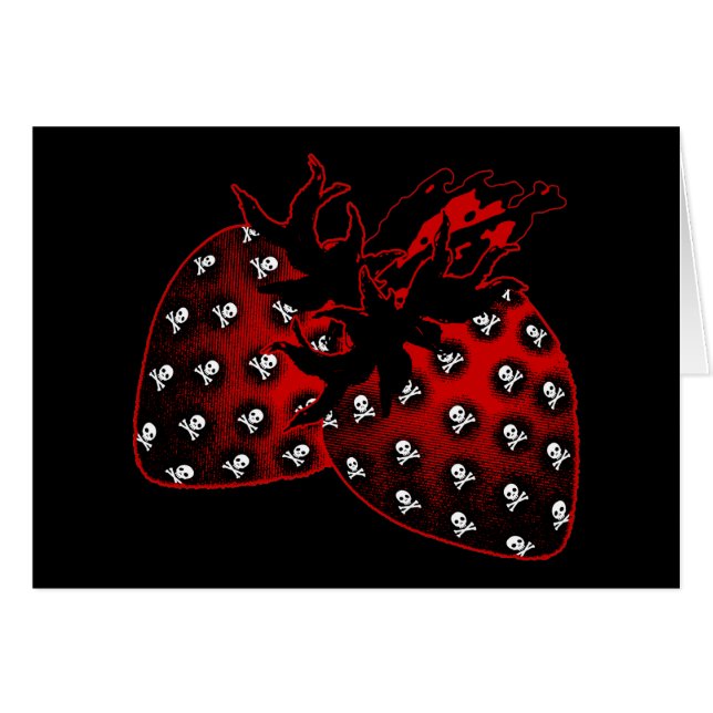 Cartão Mau Strawberry (Frente Horizontal)