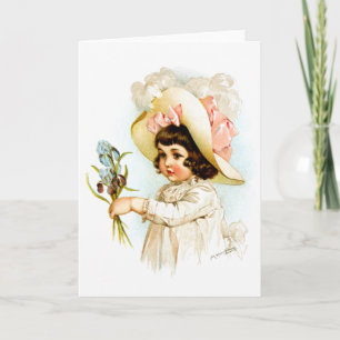 Cartão Maud Humphrey: Criança francesa