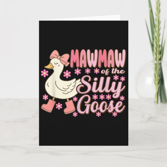Cartão Mawmaw Goose On The Loose Funny Birthday Matching  (Frente)