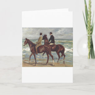 Cartão Max Liebermann: Dois Cavaleiros na Praia Arte