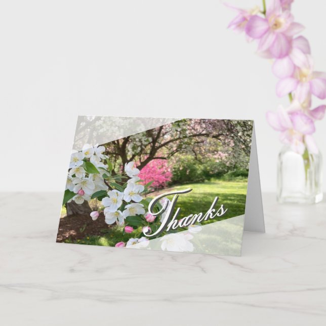 Cartão May Flowers Pink Thank You Card (Orquídea)