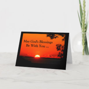 Cartão May God's Blessings Be With You Confirmation Card