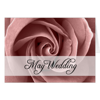 Cartão May Wedding : rosa da temporada :