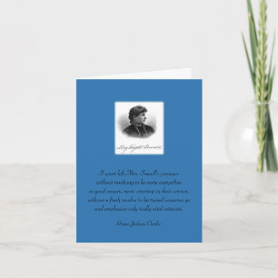 Cartão May Wright Sewall-You Inspire Me