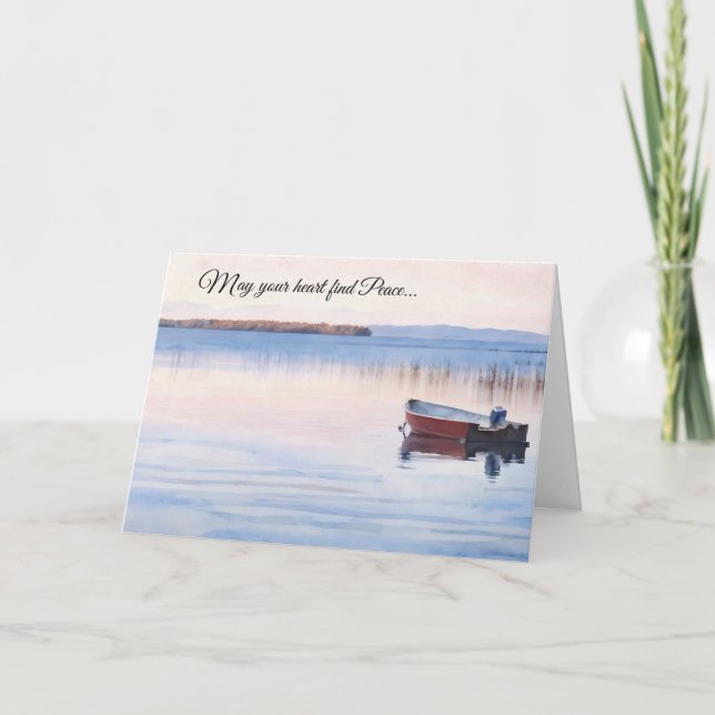 Cartão May Your Heart Find Peace Sympathy/Thinking of You (Frente)