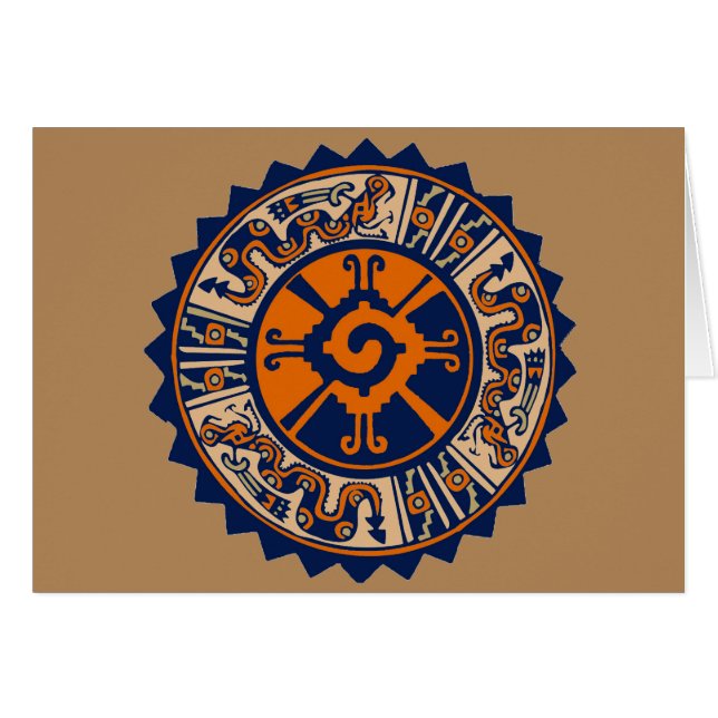 Cartão Mayan Hunab Ku (Frente Horizontal)