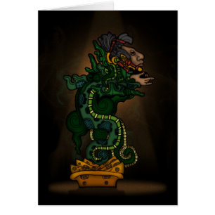 Cartão Mayan Serpent Deus