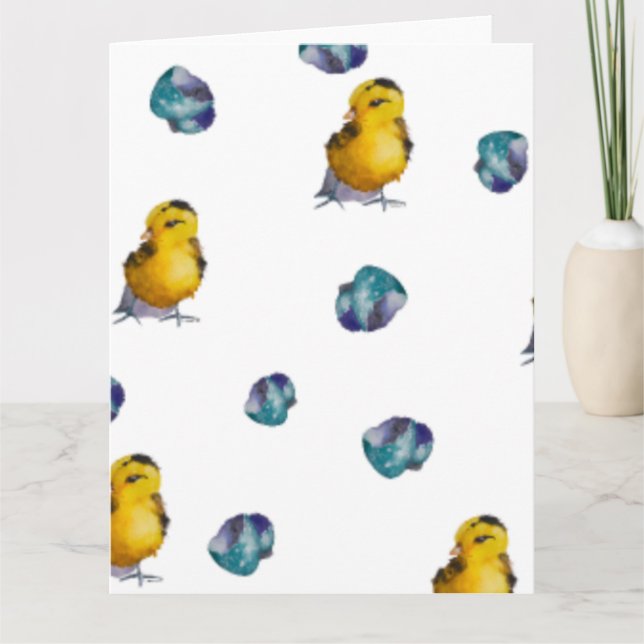 Cartão Maybelline Hatched Cloth Easter Napkins (Frente)