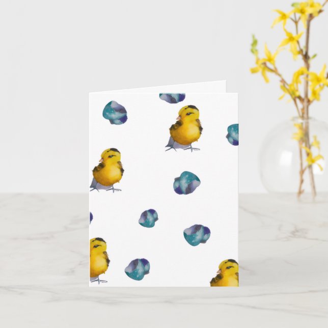 Cartão Maybelline Hatched Cloth Easter Napkins (Flor Amarela)