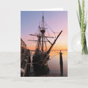 Cartão Mayflower II outubro madrugada