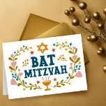 Cartão MAZEL TOV BAT MITZVAH Falso-oral Judaico Personali<br><div class="desc">Mandei um texto para você. Excelente para um morcego mitzvah. Adicione seu próprio texto ao dentro da placa ou altere as cores de fundo. Para mais designs e cores,  verifique meu compro! Ou me avise se quiser algo personalizado. Pergunte se não encontra o que precisa! :)</div>