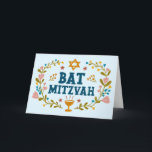 Cartão MAZEL TOV BAT MITZVAH Falso-oral Judaico Personali<br><div class="desc">Mandei um texto para você. Excelente para um morcego mitzvah. Adicione seu próprio texto ao dentro da placa ou altere as cores de fundo. Para mais designs e cores,  verifique meu compro! Ou me avise se quiser algo personalizado. Pergunte se não encontra o que precisa! :)</div>