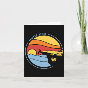 Cartão Mcafee's Knob Trail Hiking Giant Star Roanoke Grap