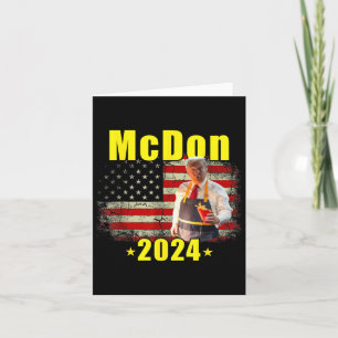 Cartão Mcdon 2024 Engraçado Donald Trump Cozinhar Batata